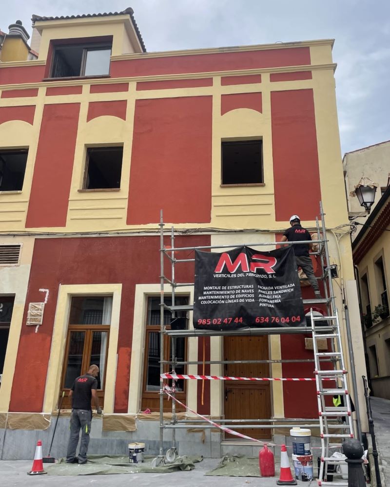 Rehabilitación fachada Gijón - MR Verticales